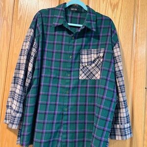 Fab'rik Multicolor Plaid Women's Shirt